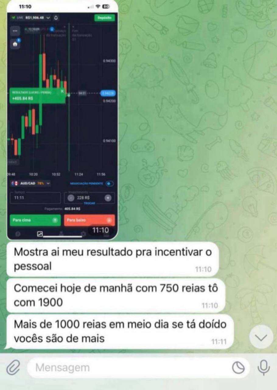 Depoimento real de cliente 11 com lucros usando o Imperador Trader